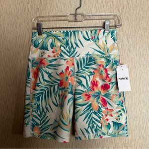 Hurley Womens H20-DRI Staple Biker Short Size Medium NEW